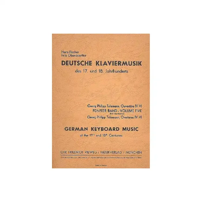 Deutsche Klaviermusik des 17. und 18. Jahrhunderts Band 5