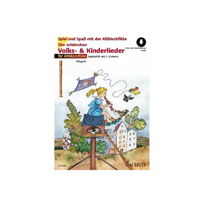 Die schönsten Volks- und Kinderlieder (+Online Audio)