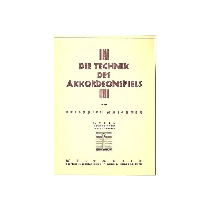 Die Technik des Akkordeonspiels Band 1