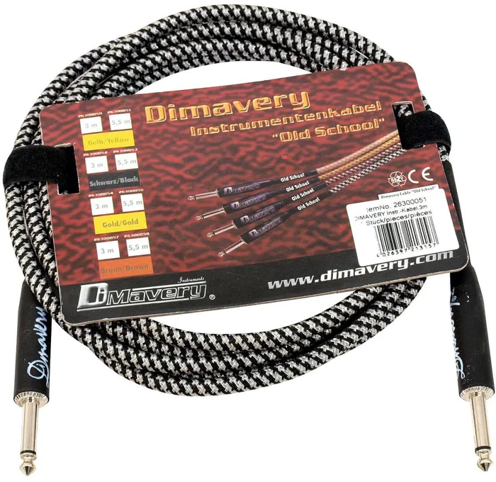 Dimavery Instrumenten-Kabel – 3m