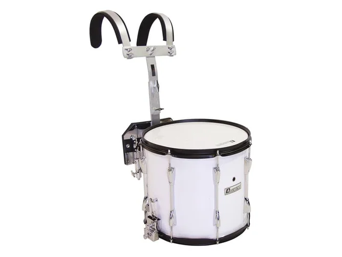 DIMAVERY MS-300 Marsch-Snare, weiß Professionelle Marschtrommel