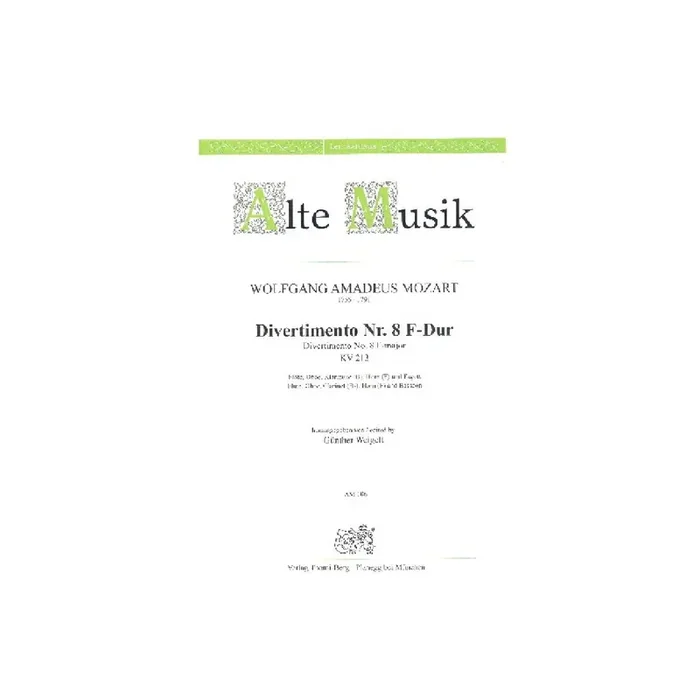 Divertimento F-Dur Nr.8 KV213