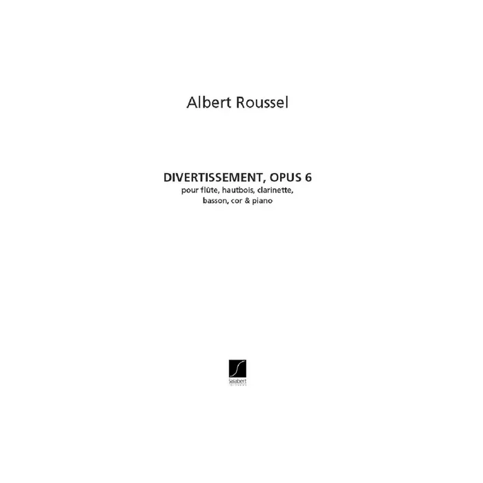 Divertissement op.6 pour flute, hautbois,