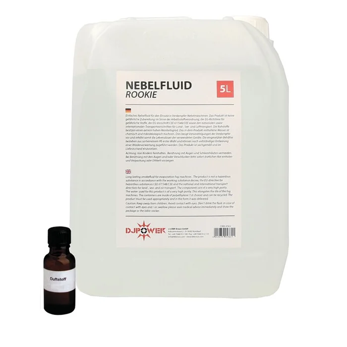 DJ POWER – Nebelfluid / Smoke Fluid Rookie 5l inkl. Duftstoff Apfel