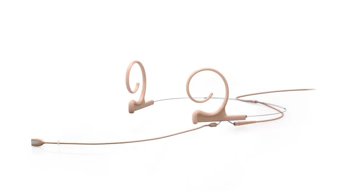 DPA d:fine™ CORE 4166 Slim Omni Flex Headset Mic, 110 mm Boom, Beige, Mini-Jack