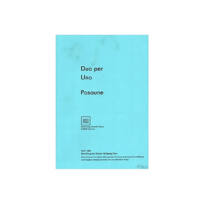 Duo per Uno (+CD) für Posaune