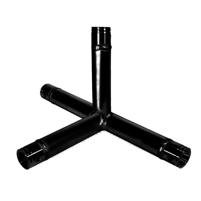 DURATRUSS DT 31/2-T40 black, 4-Wege T-Stück, schwarz