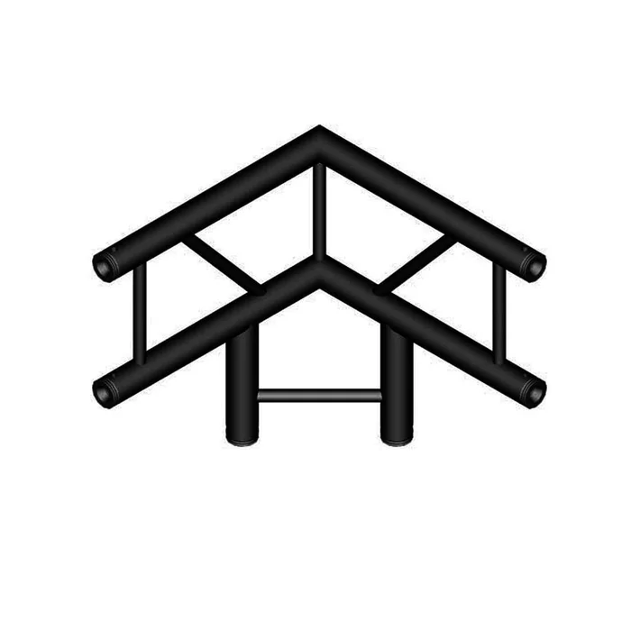 DURATRUSS DT 32/2-C31V-LD90 black, 3-Wege-Ecke 90°, vertikal, schwarz