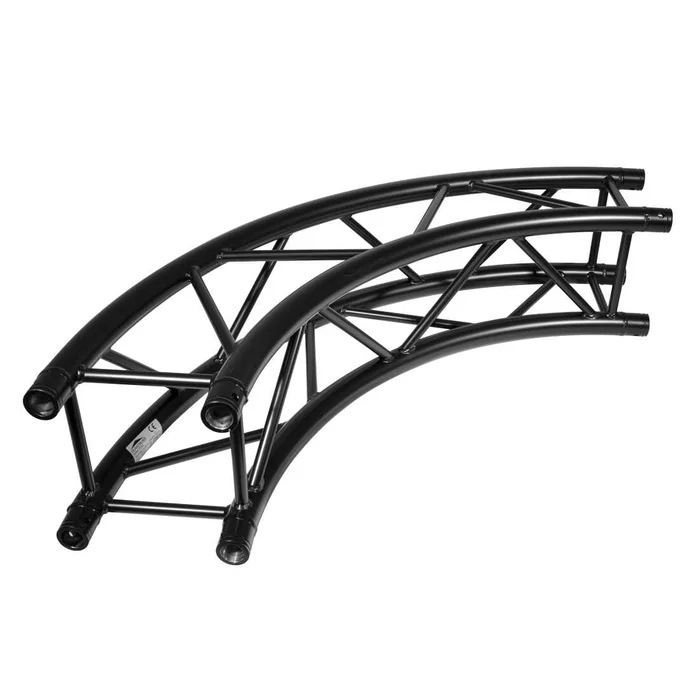 DURATRUSS DT 34/2-Circle Part-5m-45° Black, Kreisstück 45° für 5 Meter Kreis, schwarz