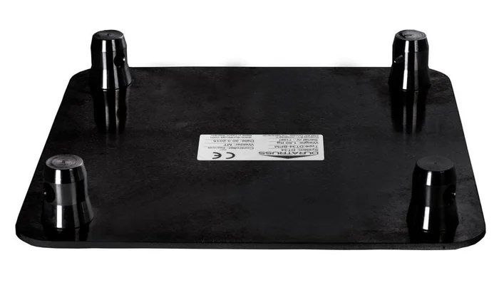 DURATRUSS DT 34-BPM Schwarz, Männliche Grundplatte mattschwarz