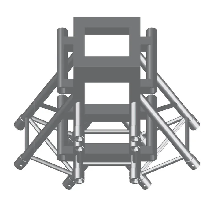 DURATRUSS DT 36-Sockel PA2, 3-Wege-Ecke 60°