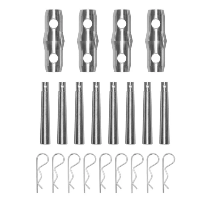 DURATRUSS DT 4030 CC Set, Konnischer Verbindersatz für Rechtecktraverse DT 4030/3