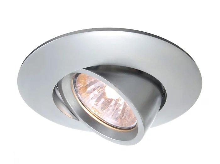 Einbauleuchte MR16 Flat dreh-schwenkb. silber