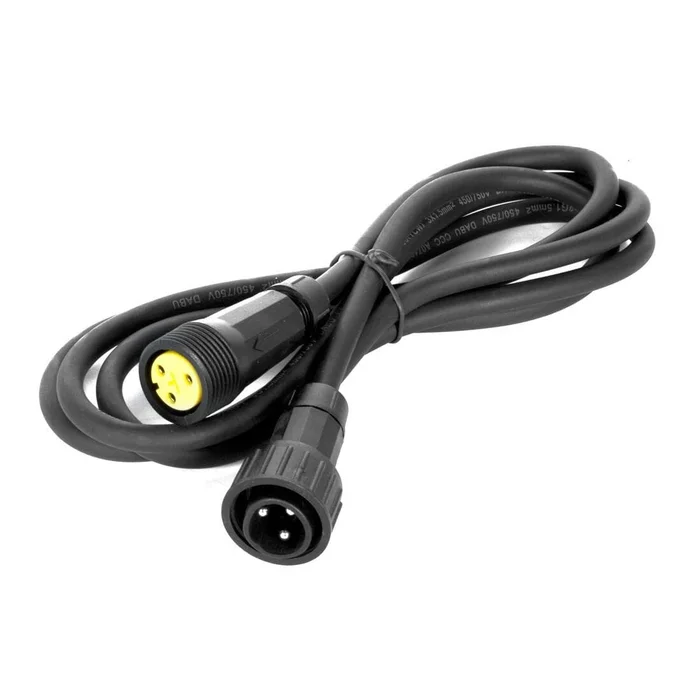 Elation Sixpar/1MPLC, Power-Kabel male/female, 1 m, schwarz