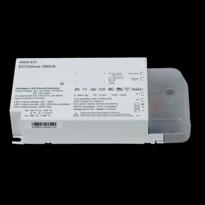ELDOLED ECOdrive 560/S – AC – 50 W Constant Current eldoLED ECO560 A DALI 1 Ausgang