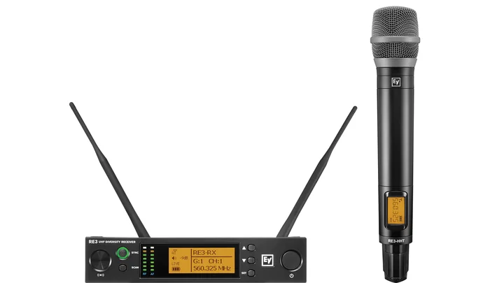 Electro-Voice RE3-RE520-8M, Handheld System mit RE520 Mikrofonkopf 823-865MHz