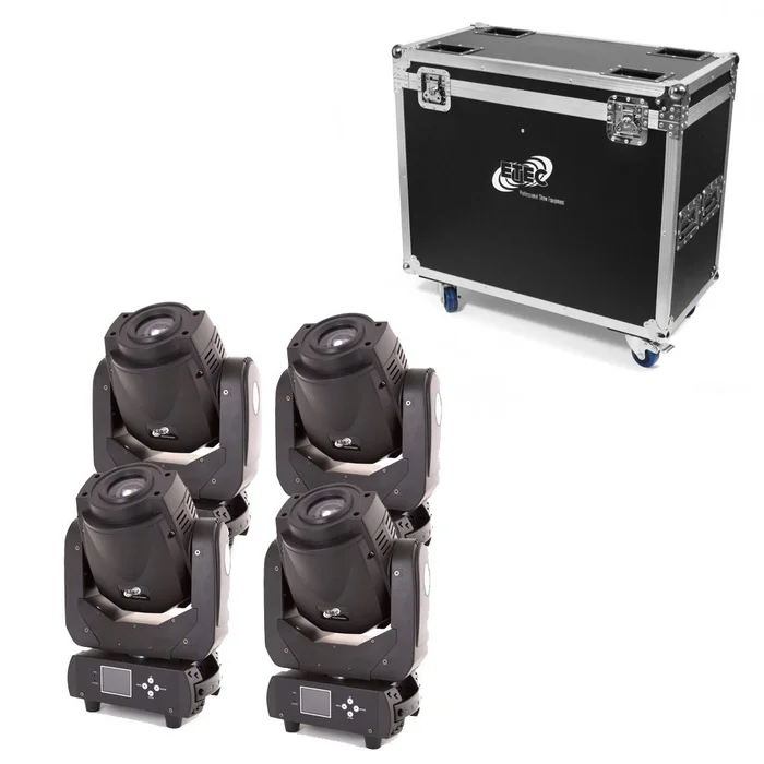ETEC LED Spot Moving Head E60 Set mit Flightcase