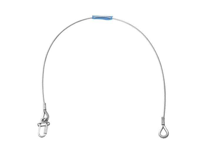 EUROLITE Sicherungsseil UNV-35FB 6x1000mm bis 35kg sil