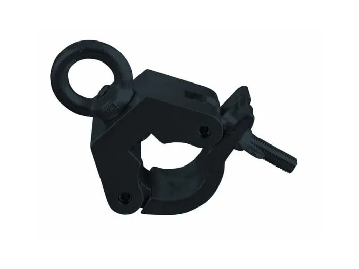 EUROLITE TPC-51S Klammer m.Öse, schwarz