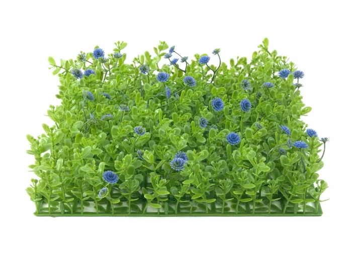 EUROPALMS Buchsmatte, künstlich, grün-lila, 25x25cm