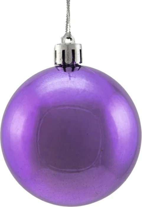 EUROPALMS Dekokugel 6cm, lila, metallic 6x