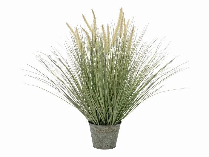 Europalms Ziergras, blühend, 70cm – Kunstpflanze