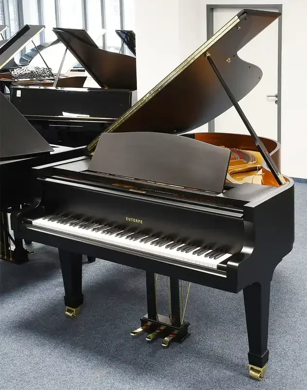 Euterpe Flügel gebraucht, neue Oberfläche schwarz, Bj. 1985