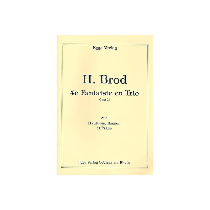 Fantasie en trio no.4 op.21 für