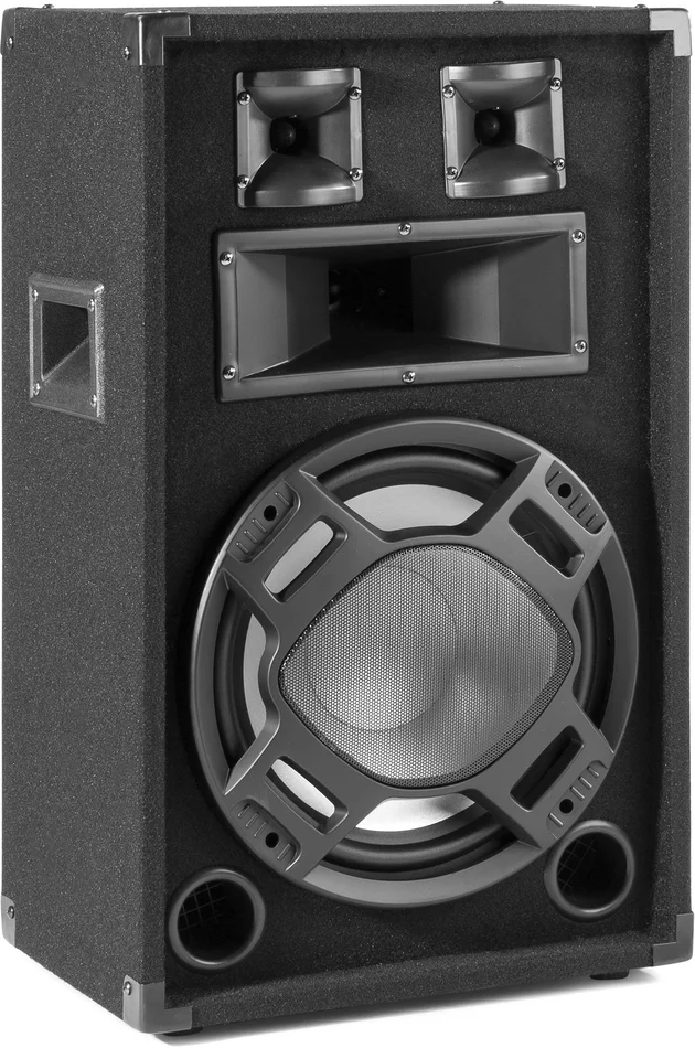 Fenton BS12 Schwarzer PA-Lautsprecher 12″ LED 600W