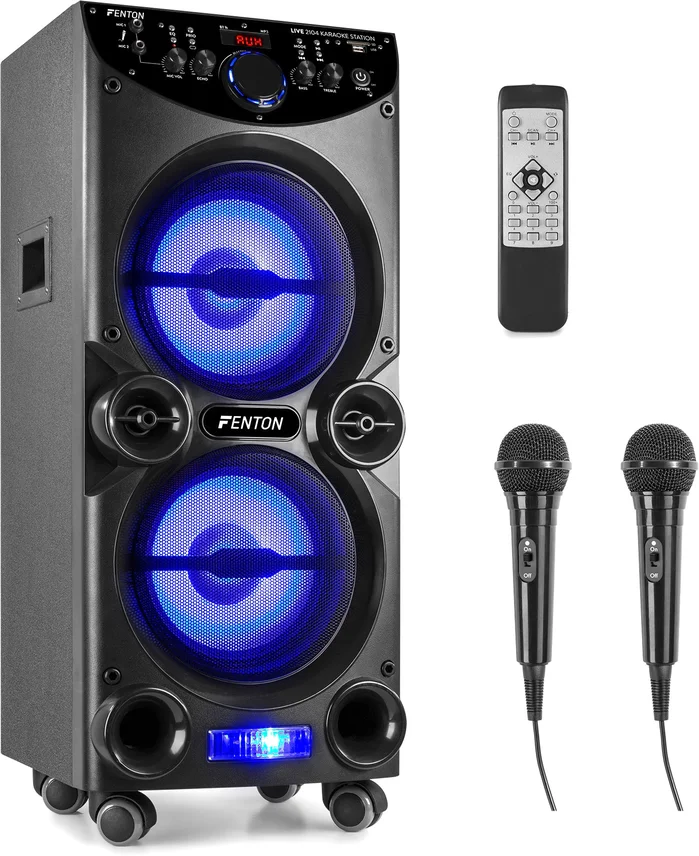 Fenton LIVE2104 Karaoke Station auf Rädern 2x 10″