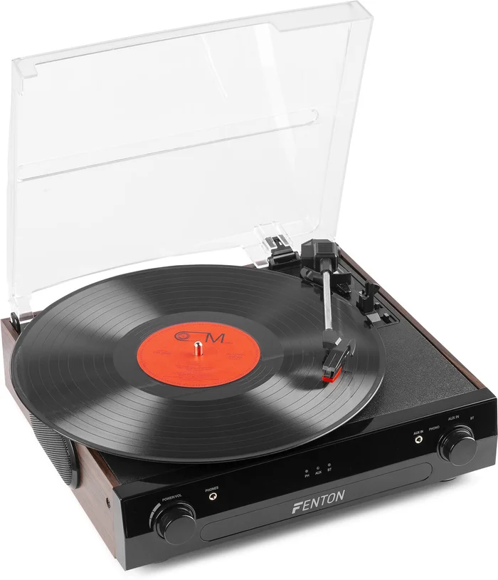 Fenton RP102B Plattenspieler BT Schwarz/Holz