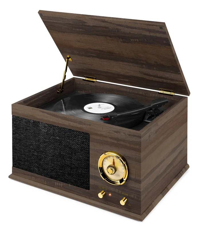 Fenton RP173 Vintage Plattenspieler mit Radio und Bluetooth