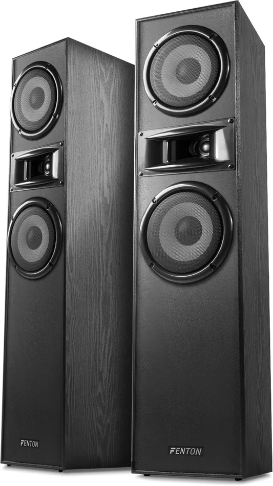 Fenton SHF700B Tower-Lautsprecher-Set 2x 6,5″ Schwarz