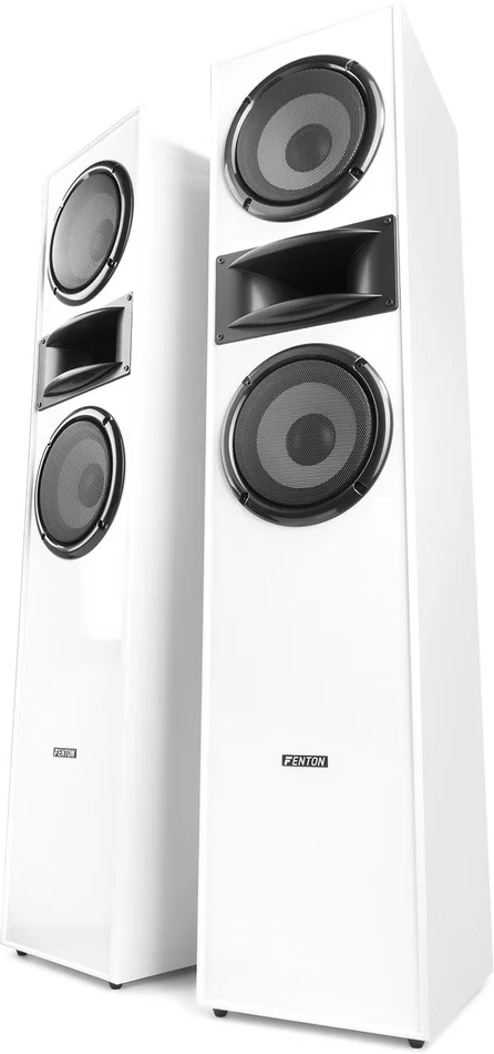 Fenton SHF700W Tower-Lautsprecher-Set 2x 6,5″ Weiß