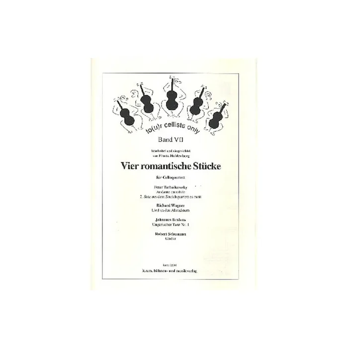 Four Cellists only 4 romantische Stücke