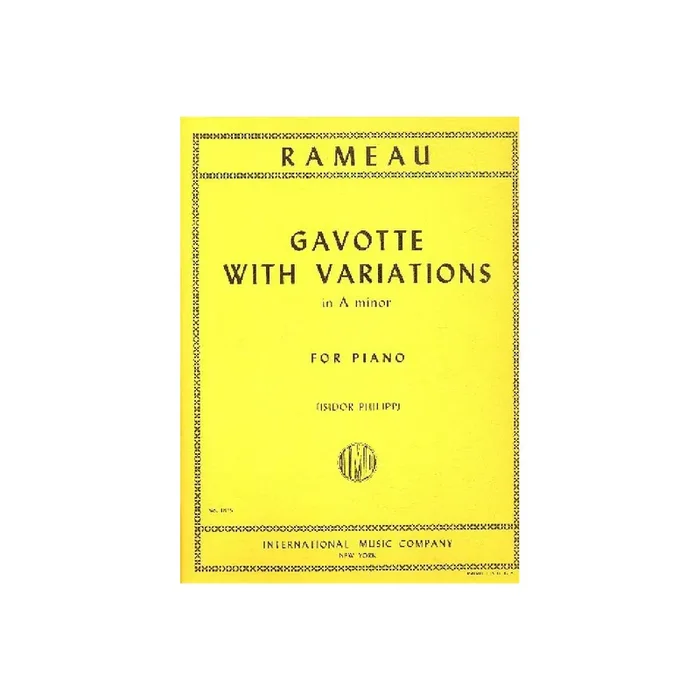 Gavotte with Variations a Minor