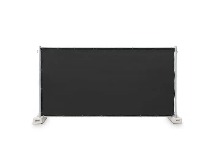 Gaze Typ 800 Bauzaunblende 1,76×3,41m geöst schwarz