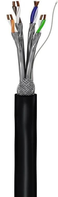 Goobay CAT 7 Outdoor Netzwerkkabel, S/FTP (PiMF), Schwarz, 100 m – Bild 3