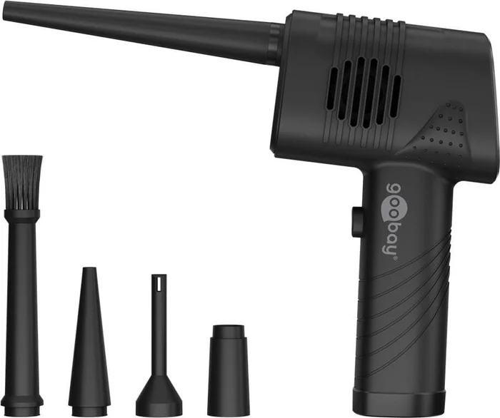 Goobay Elektrisches Staubgebläse, zur kontaktlosen Reinigung von PC-Zubehör und Haushaltsgegenständen