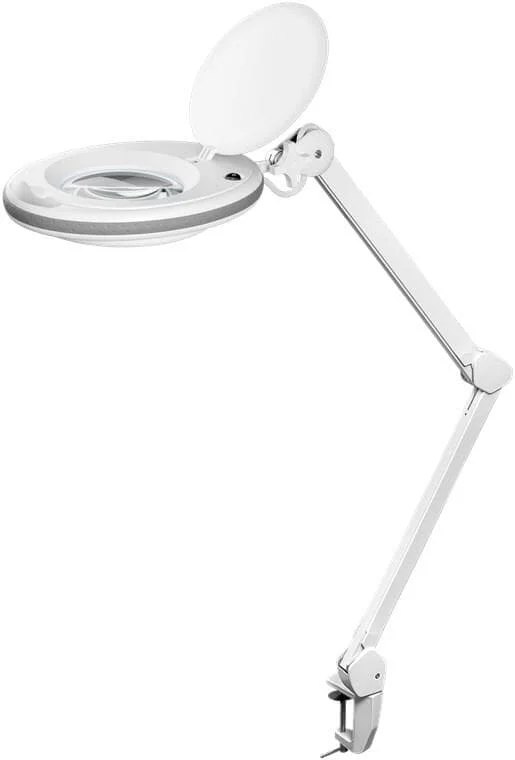 Goobay LED-Klemm-Lupenleuchte, 8 W, weiß