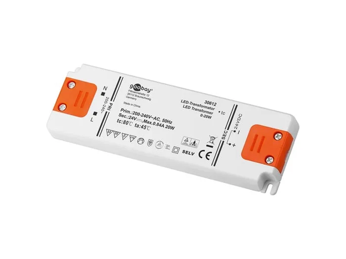 Goobay LED-Trafo DC-Betrieb 24 Volt 0 – 20 Watt
