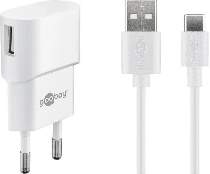 Goobay Type-C™ Ladeset 1A, 1m -Netzteil mit USB-C Kabel