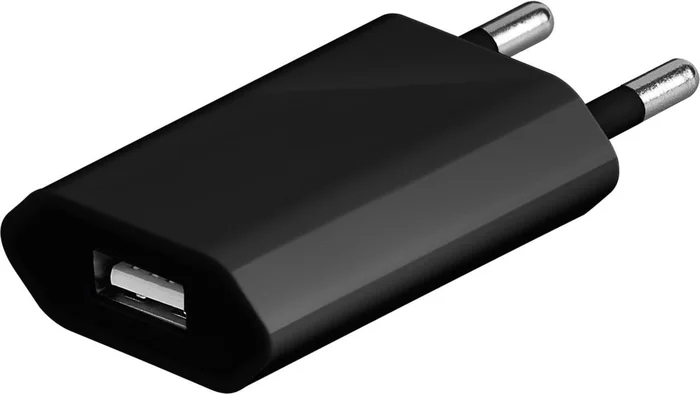Goobay USB-Ladegerät (5 W) schwarz, kompaktes USB-Netzteil mit 1x USB-Anschlus