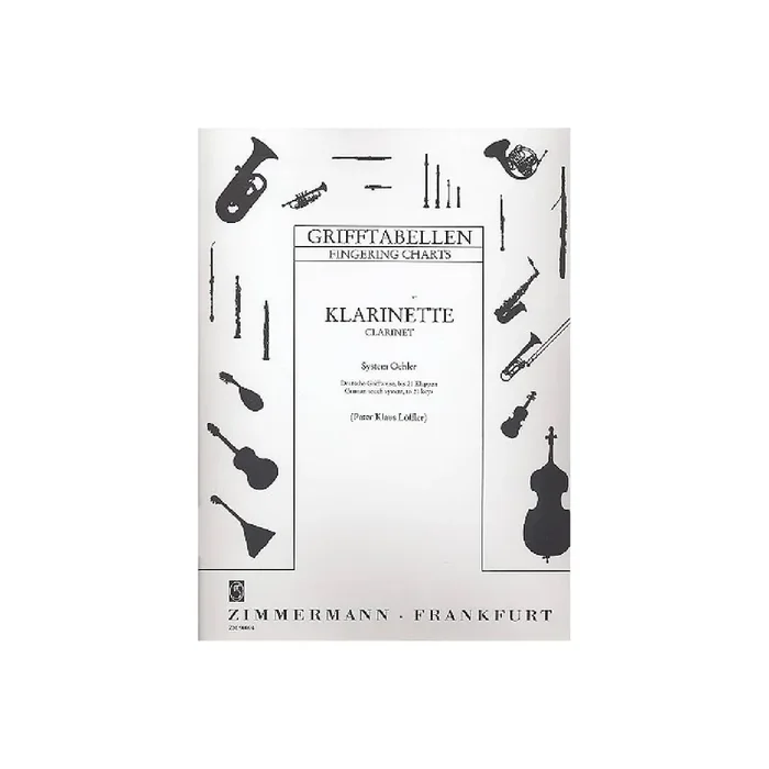 Grifftabelle für Klarinette
