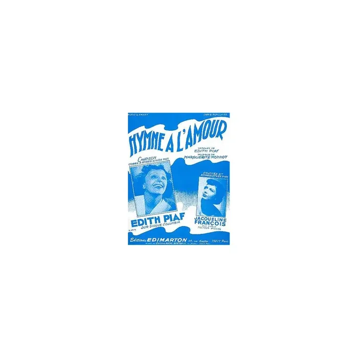 Hymne à l‘amour pour chant et piano