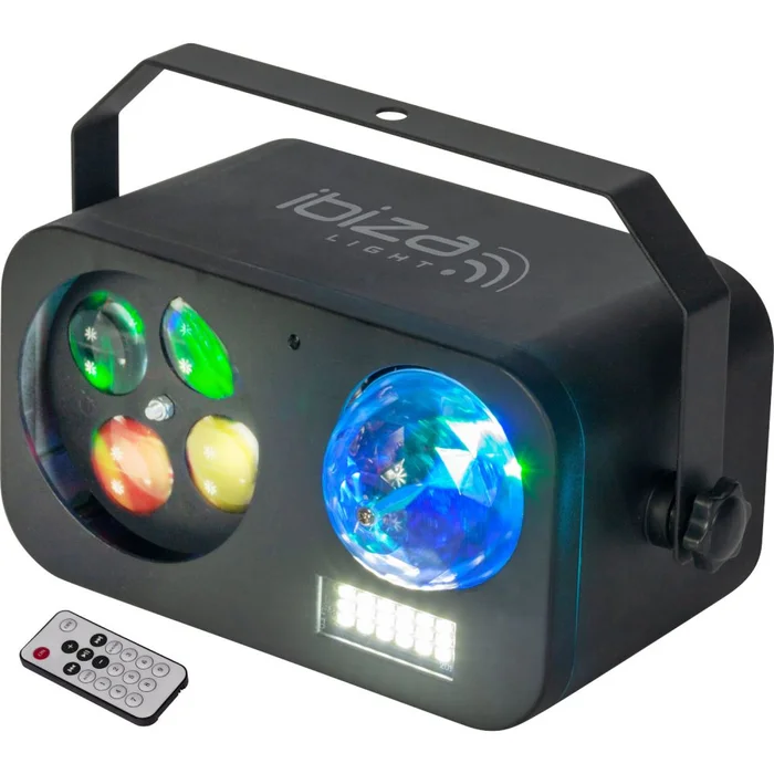 IBIZA COMBILED20 ASTRO-STROBE-GOBO 3IN1 LED LICHTEFFEKT