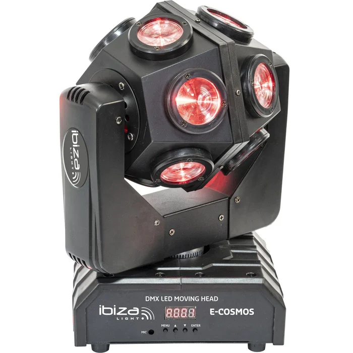 IBIZA E-COSMOS LED Retro Moving Head 12×10 Watt RGBW
