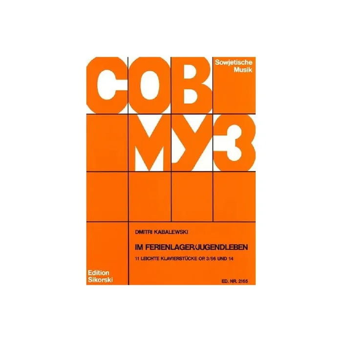 Im Ferienlager op.3,86 und Jugendlieben op.14