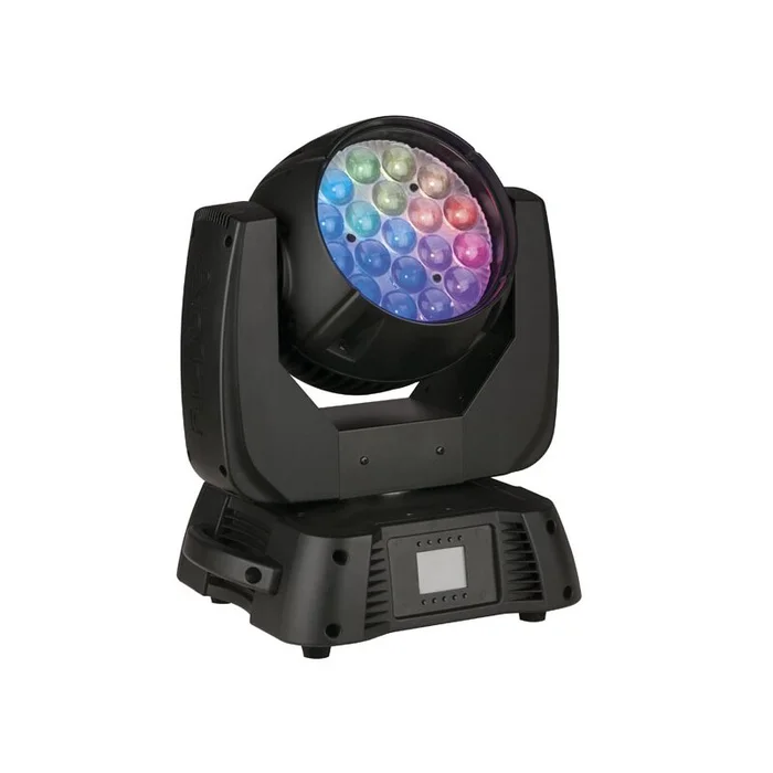 Infinity – Infinity iW-1915 Pixel Movinghead Wash „Aura“ mit 19 x 15W RGBW 4-in-1 LED’s, Zoom 7°-50°, Pixel Control, DMX