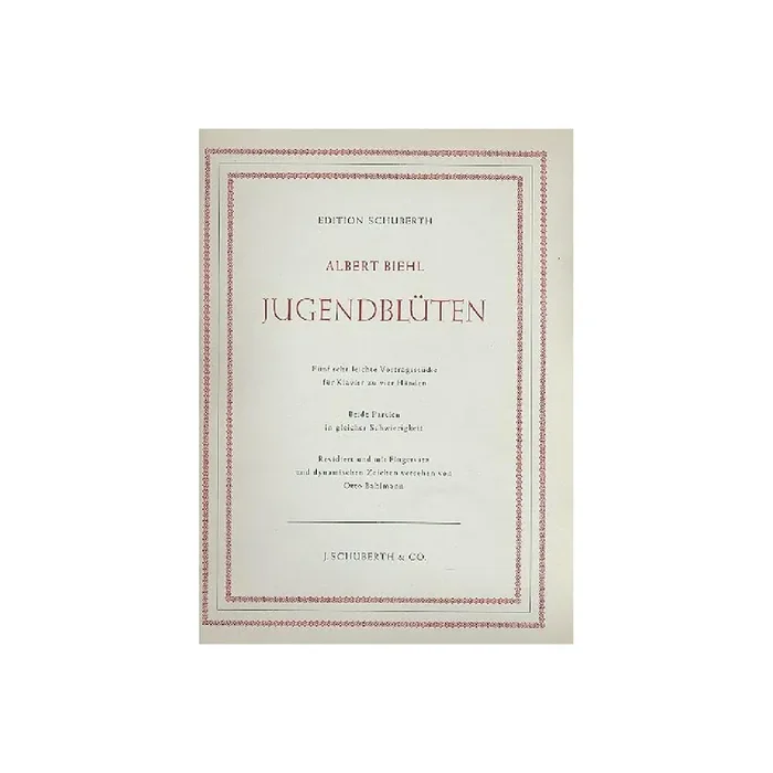 Jugendblüten für Klavier zu 4 Händen